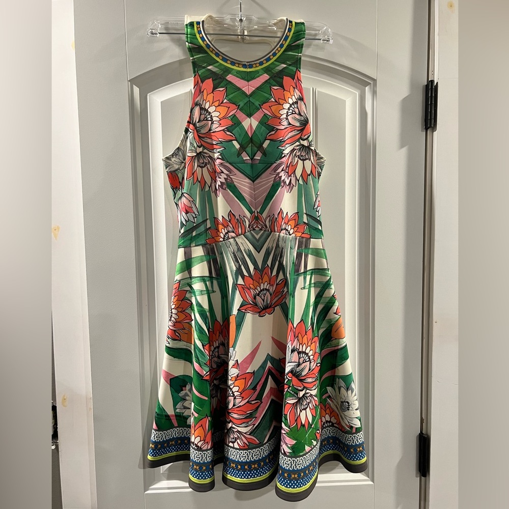 SOLD Peachpuff Tropical Dress